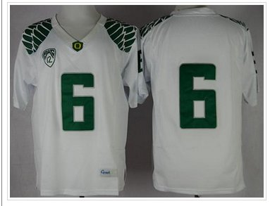 Oregon Ducks #6 Charles Nelson White Limited Stitched NCAA Jersey