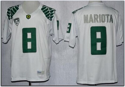 Oregon Duck 8 Marcus Mariota White College Football Limited NCAA Jerseys