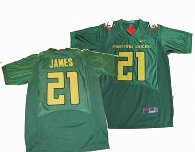 NCAA Oregon Ducks 21 LaMichael James Jersey Green