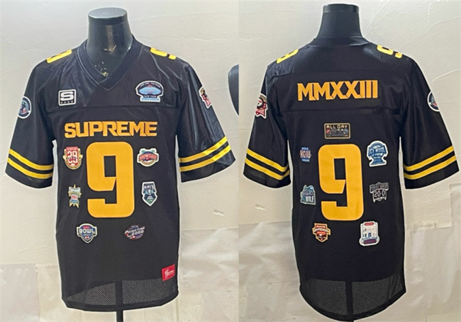 Men's Black Football Championship Stitched Jersey