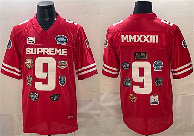 Men's Red Football Championship Stitched Jersey