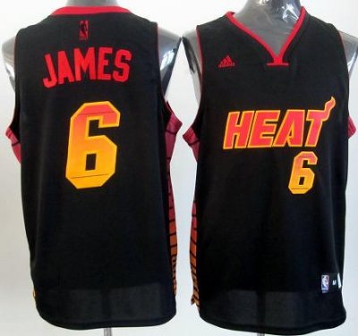 nba miami heat #6 james black(limited edition-2)