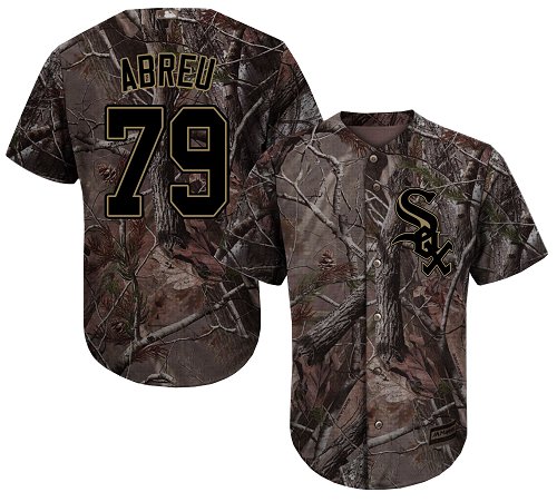 White Sox #79 Jose Abreu Camo Realtree Collection Cool Base Stitched Baseball Jersey