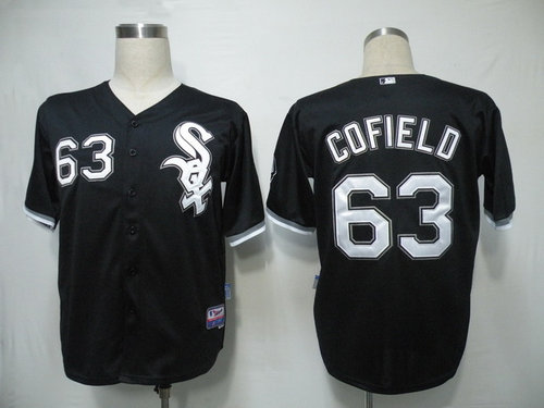 mlb chicago white sox #63 Cofield Black