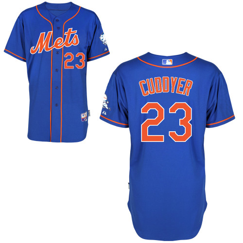 New York Mets #23 Cuddyer Blue Authentic Personalized Alternate Home Jersey