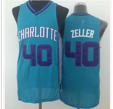 Revolution 30 Hornets #40 Cody Zeller Light Blue Stitched NBA Jersey