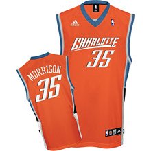 Chrlotte Bobcats #35 Adam Morrison Swingman Road orange