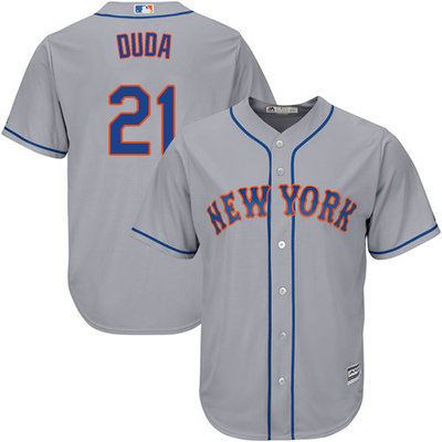 Mets #21 Lucas Duda Grey Cool Base Stitched Youth MLB Jersey