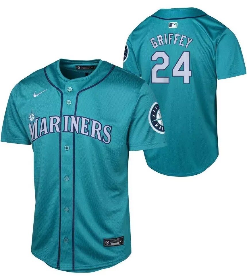 Youth Seattle Mariners #24 Ray Green Stitched MLB Cool Base Nike Jersey