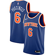 Nike Knicks #6 Kristaps Porzingis White NBA Swingman Jerse