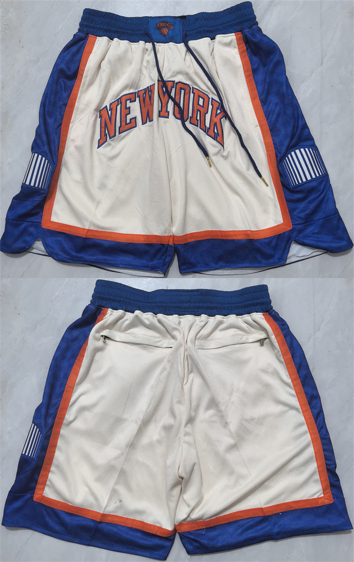 Men's New Yok Knicks Cream2026 Shorts (Run Small)