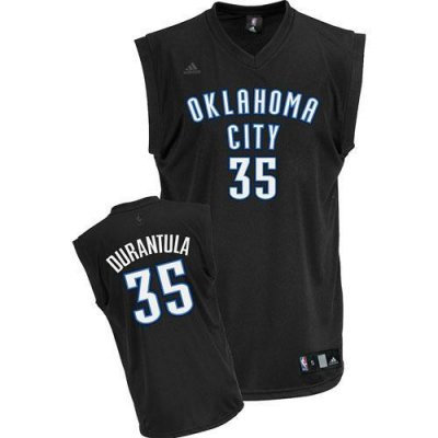 Oklahoma City Thunder 35 Kevin Durant Durantula Black Jerseys