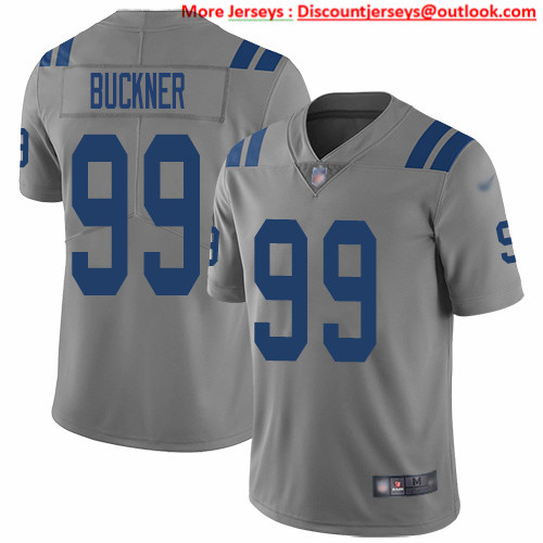 Nike Colts #99 DeForest Buckner Gray Men's Stitched NFL Limited Inverted Legend Jersey