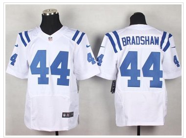 NEW Colts #44 Ahmad Bradshaw White Men's Stitched NFL Elite Jersey