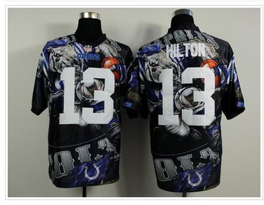 Indianapolis Colts #13 T.Y. Hilton Team Color NFL Elite Fanatical Version Jersey