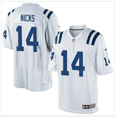 NEW Indianapolis Colts #14 Hakeem Nicks White NFL Limited Jersey