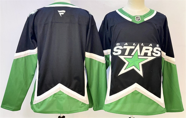 Men's Dallas Stars Blank Black 2025 26 Alternate Stitched Hockey Jersey
