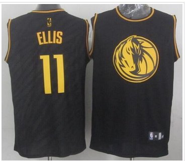 Dallas Mavericks #11 Monta Ellis Black Precious Metals Fashion Stitched NBA Jersey