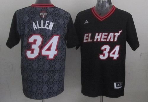 Chicago Bulls #34 Ray Allen Black New Latin Nights NBA Jersey