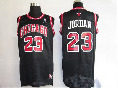 NBA Jersey Chicago Bulls 23# Jordan black【RED NUMBER