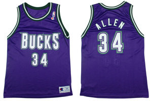 Milwaukee Bucks Ray Allen 34# Purple Jersey