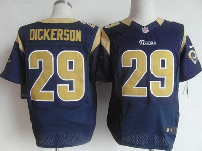 NEW NFL Los Angeles Rams 29 Eric Dickerson Dark Blue Jerseys (Elite)