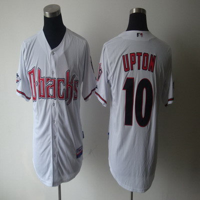 MLB Jerseys Arizona Diamondbacks 10 Upton white Cool Base