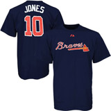 Atlanta Braves 10 Chipper Jones blue all
