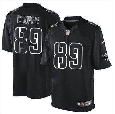Nike Oakland Raiders #89 Amari Cooper Black Men's Stitched NFL Impact Limited Jersey