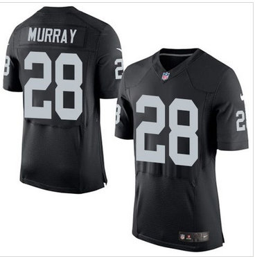 Nike Oakland Raiders #28 Latavius Murray Black Team Color Men's Stitched NFL Elite Jersey
