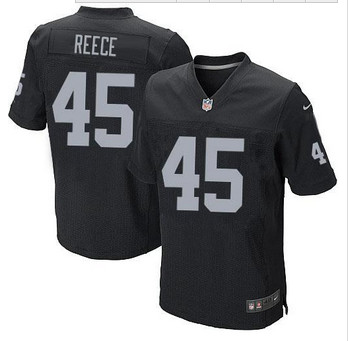 NEW Oakland Raiders #45 Marcel Reece Black Team Color Men's Stitched NFL Elite Jersey