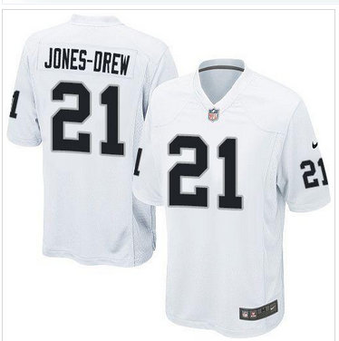 Oakland Raiders #21 Maurice Jones-Drew White NFL Game Jersey