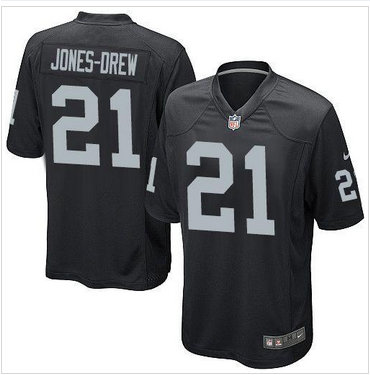 Oakland Raiders #21 Maurice Jones-Drew Black NFL Game Jersey