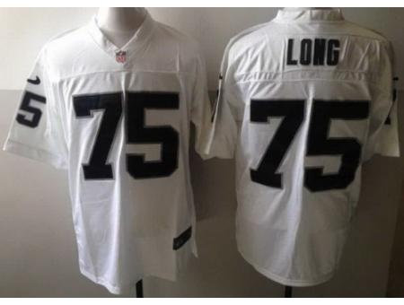 NEW Oakland Raiders 75 Howie Long White Elite NFL Jerseys