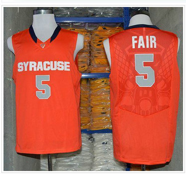 Syracuse Orange #5 C.J. Fair Orange Basketball Stitched NCAA Jersey