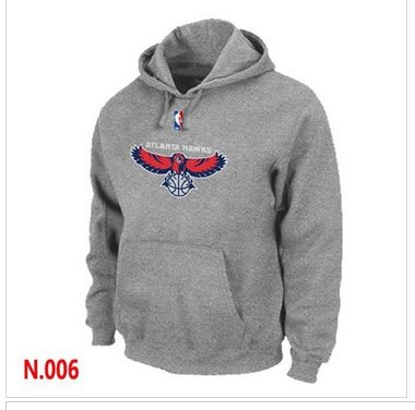 NBA Atlanta Hawks Pullover Hoodie Light Grey