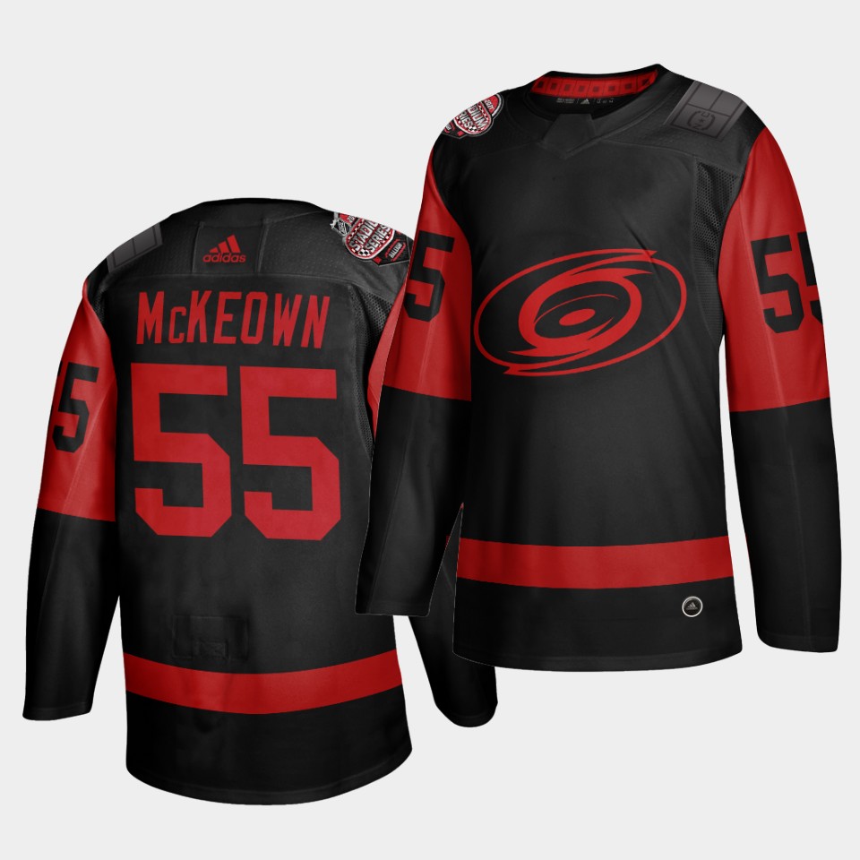 Carolina Hurricanes #55 Roland Mckeown Black Men's 2021 Stadium Series Outdoor Game Jersey