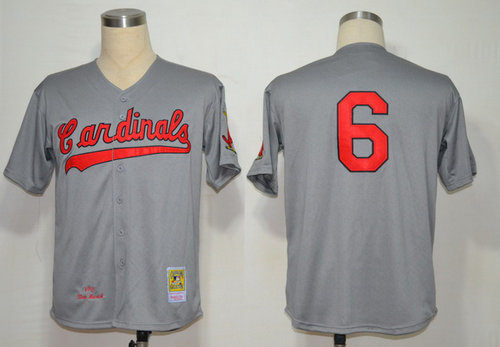 MLB Jerseys St.Louis Cardinals #6 Musial Grey