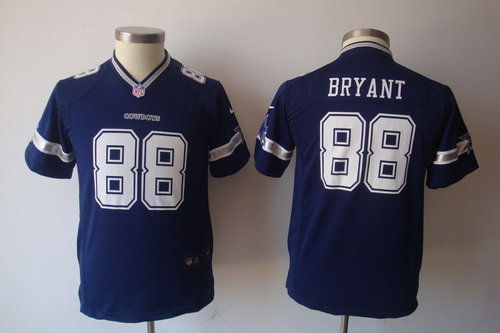 Youth Nike Dallas Cowboys 88 Dez Bryant Blue Jerseys
