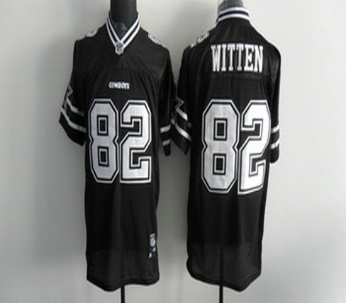 Dallas Cowboys 82 Jason Witten Black Jerseys Youth
