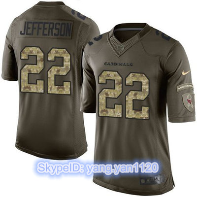 Nike Cardinals #22 Tony Jefferson Green Men's Stitched NFL Limited Salute to Service Jersey