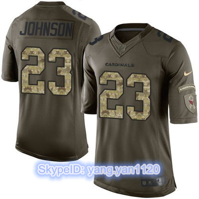 Nike Cardinals #23 Chris Johnson Green Men's Stitched NFL Limited Salute to Service Jersey