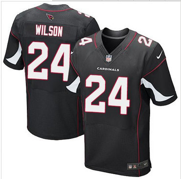 Nike Arizona Cardinals #24 Adrian Wilson Black Alternate Men's Stitched NFL Elite Jersey