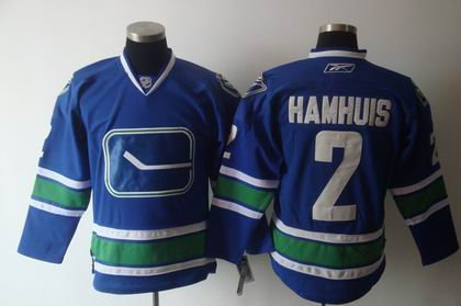 Vancouver Canucks 2 CHAMHUIS BLUE 3RD jerseys