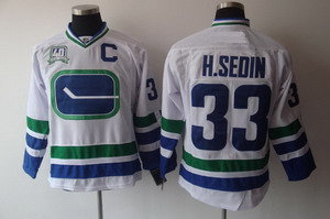 Vancouver Canucks 33 H.Sedin Jersey C patch