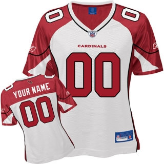 Arizona Cardinals Women Customized White Jersey