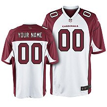 Men's Nike Arizona Cardinals Customized Game White Jerseys (S-4XL)