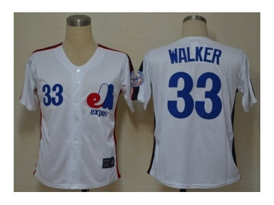 montreal expos #33 walker m&n white mlb jerseys