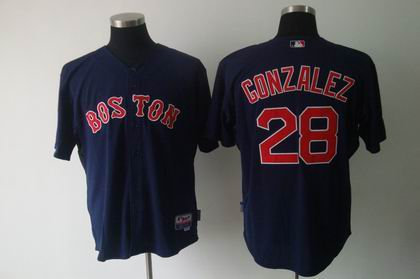 youth Boston Red Sox 28 Adrian Gonzalez d.k blue Jersey