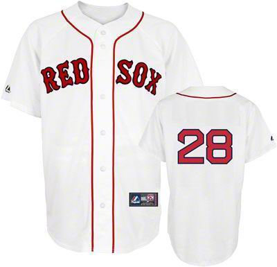 youth Boston Red Sox 28 Adrian Gonzalez Jersey white